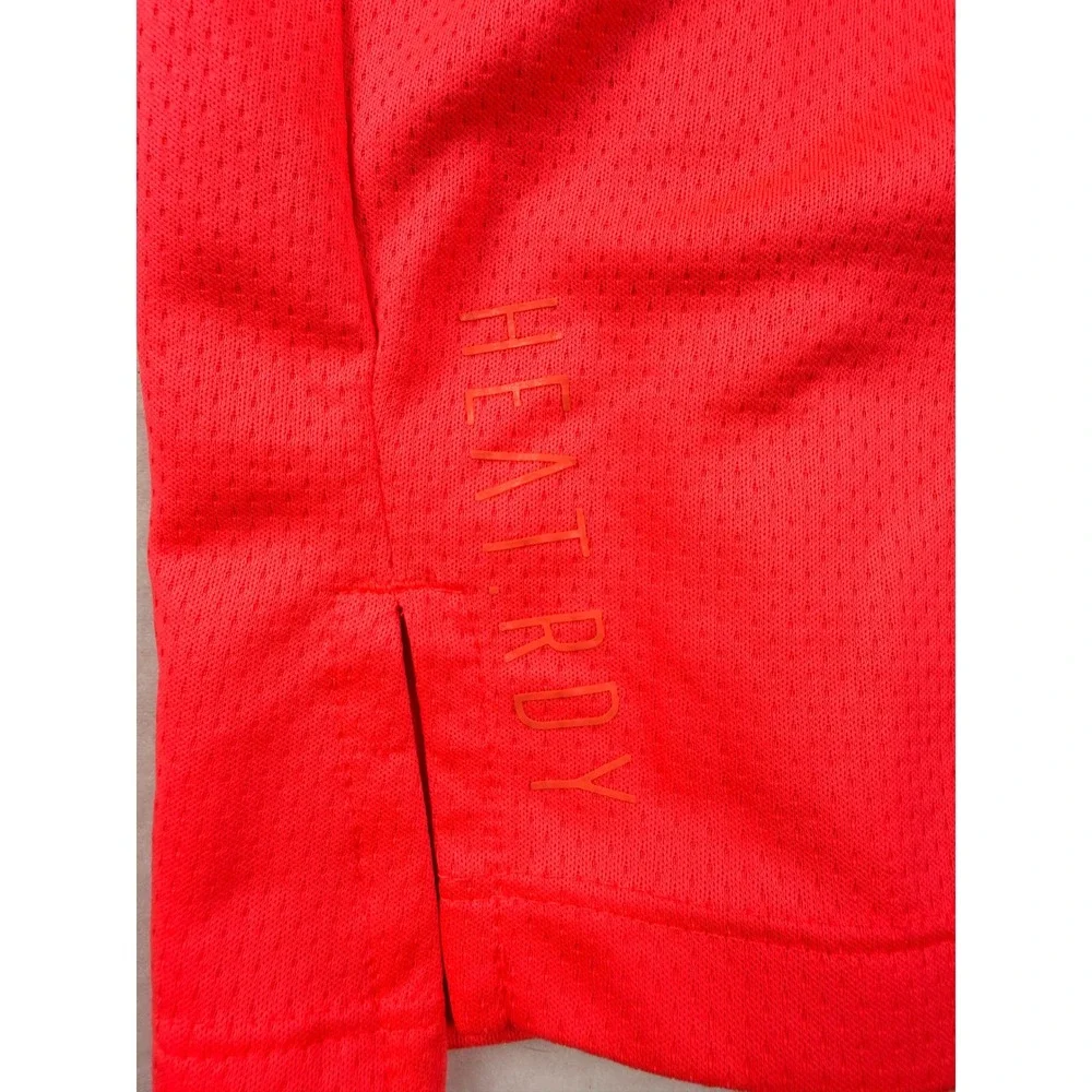Adidas Mens XL Neon Coral Orange Performance Training Running T-Shirt